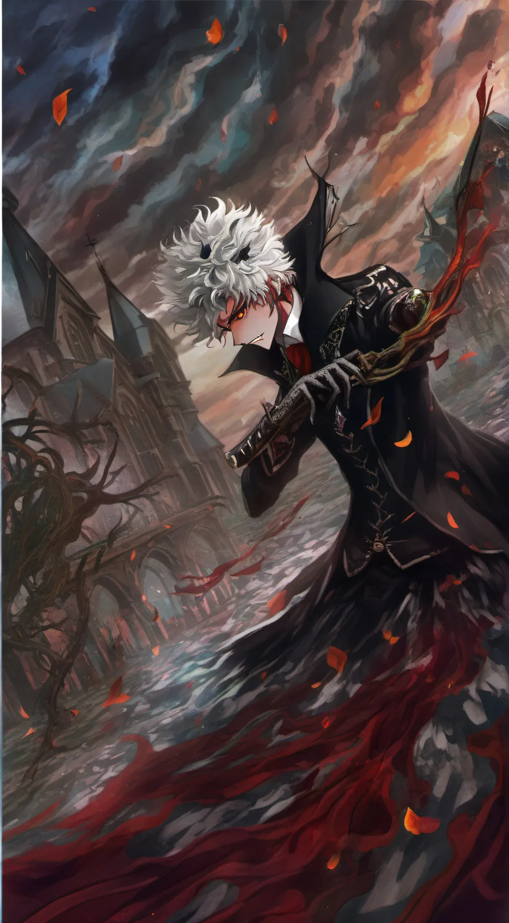 ai character: yuji itadori  background