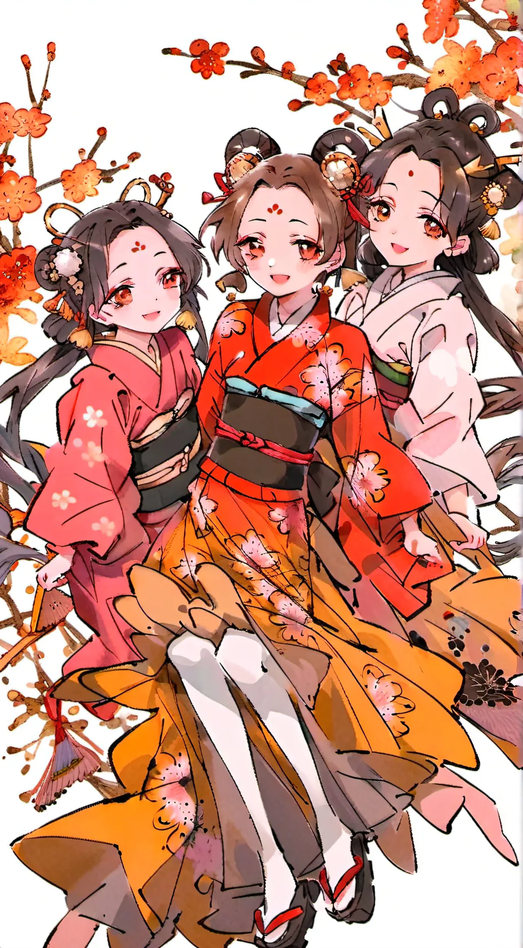 ai character: Butterfly sisters background