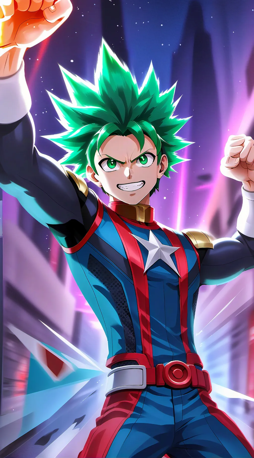 ai character: Deku background