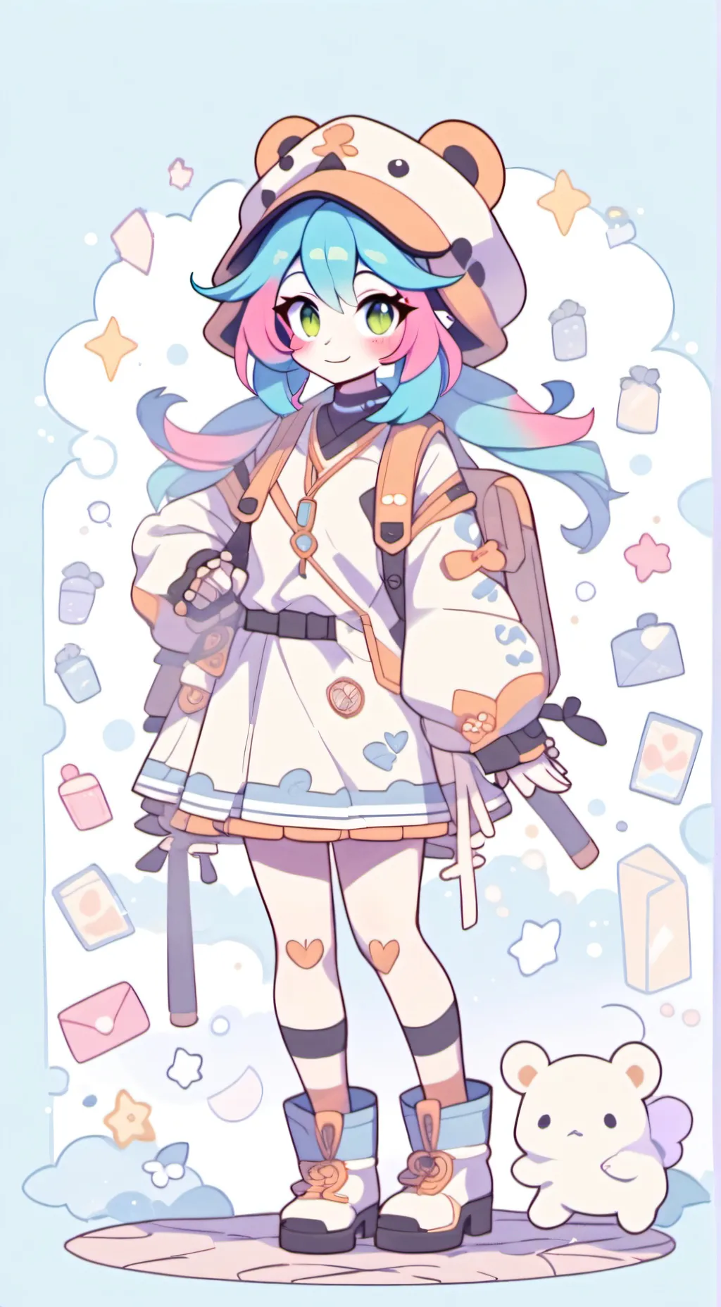 ai character: Luna background