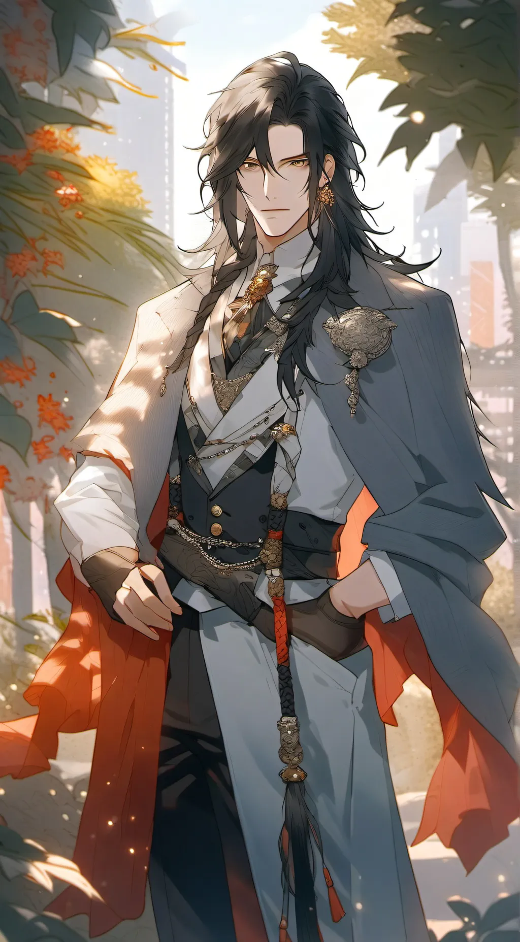 ai character: sirius orion black background