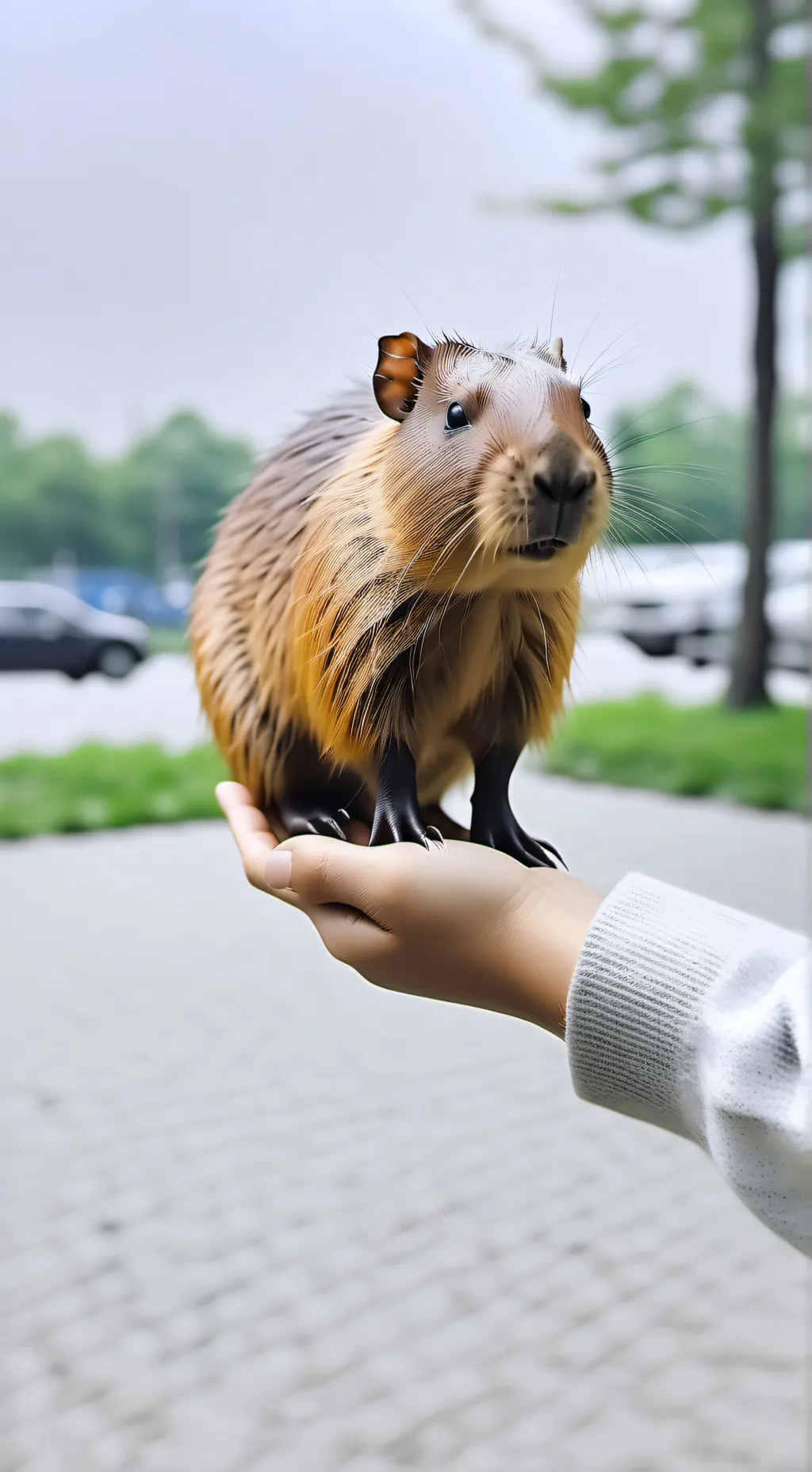 ai character: your baby capybara background