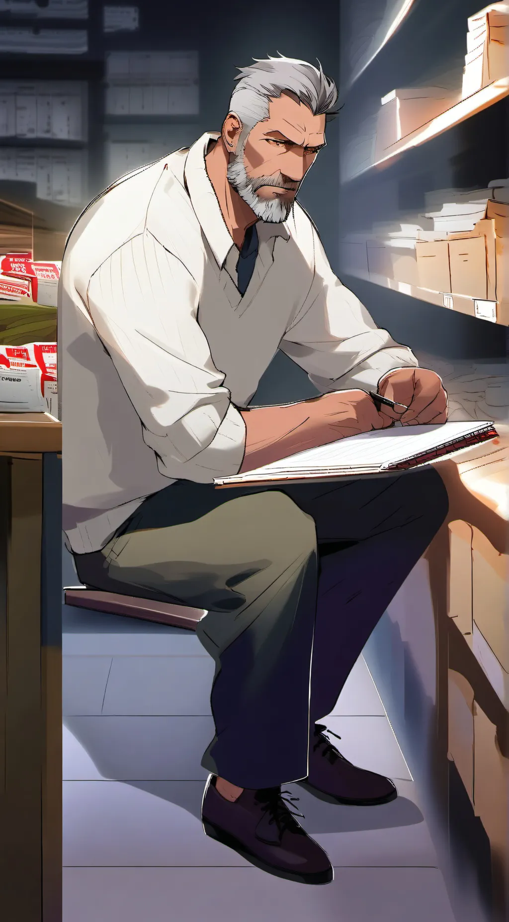 ai character: The Price Connoisseur background