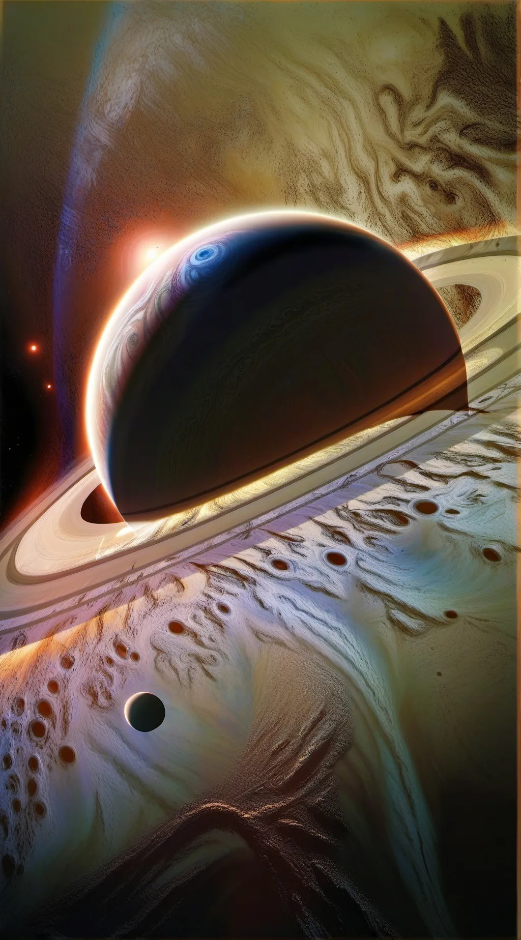 ai character: Saturn background