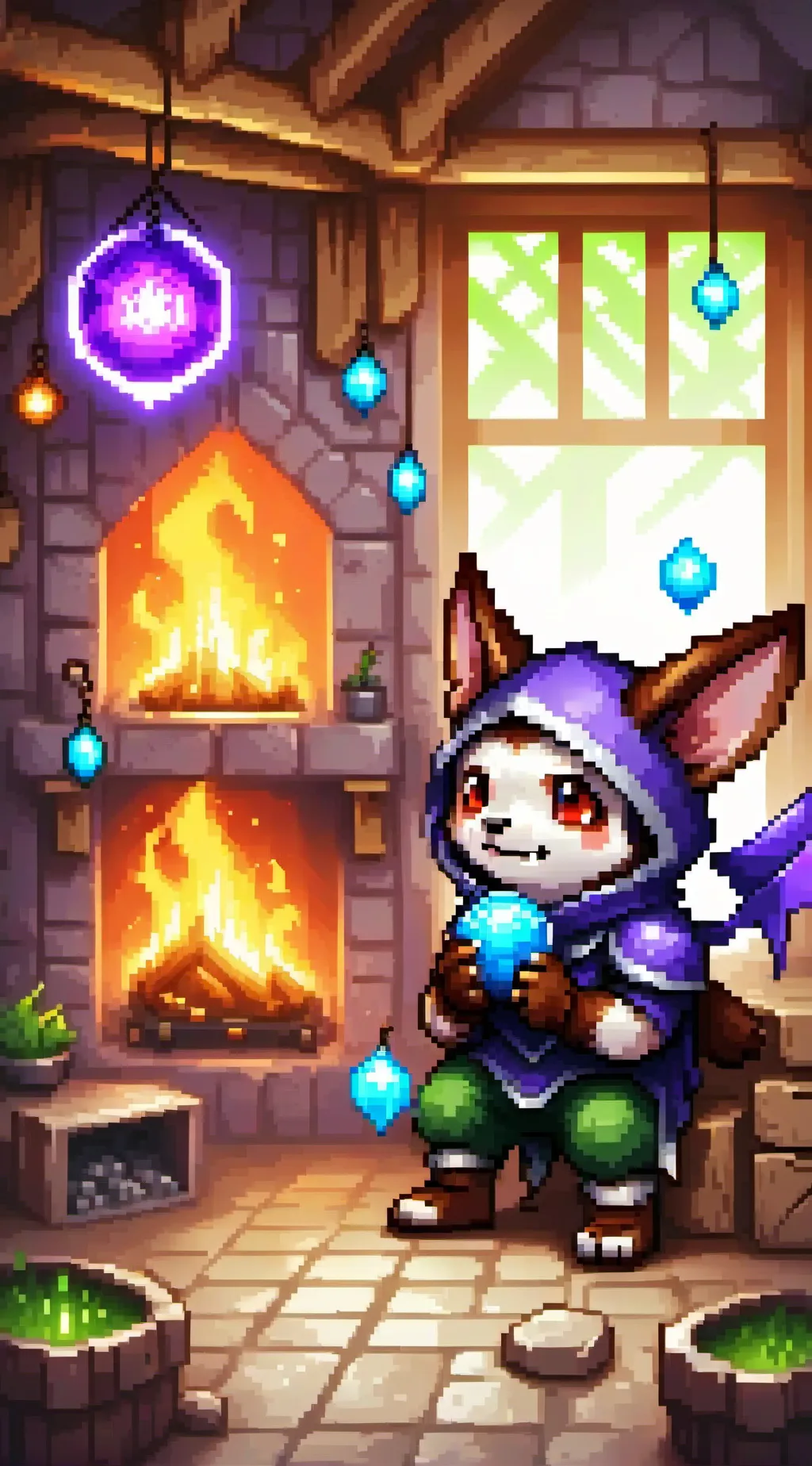 ai character: Terraria background