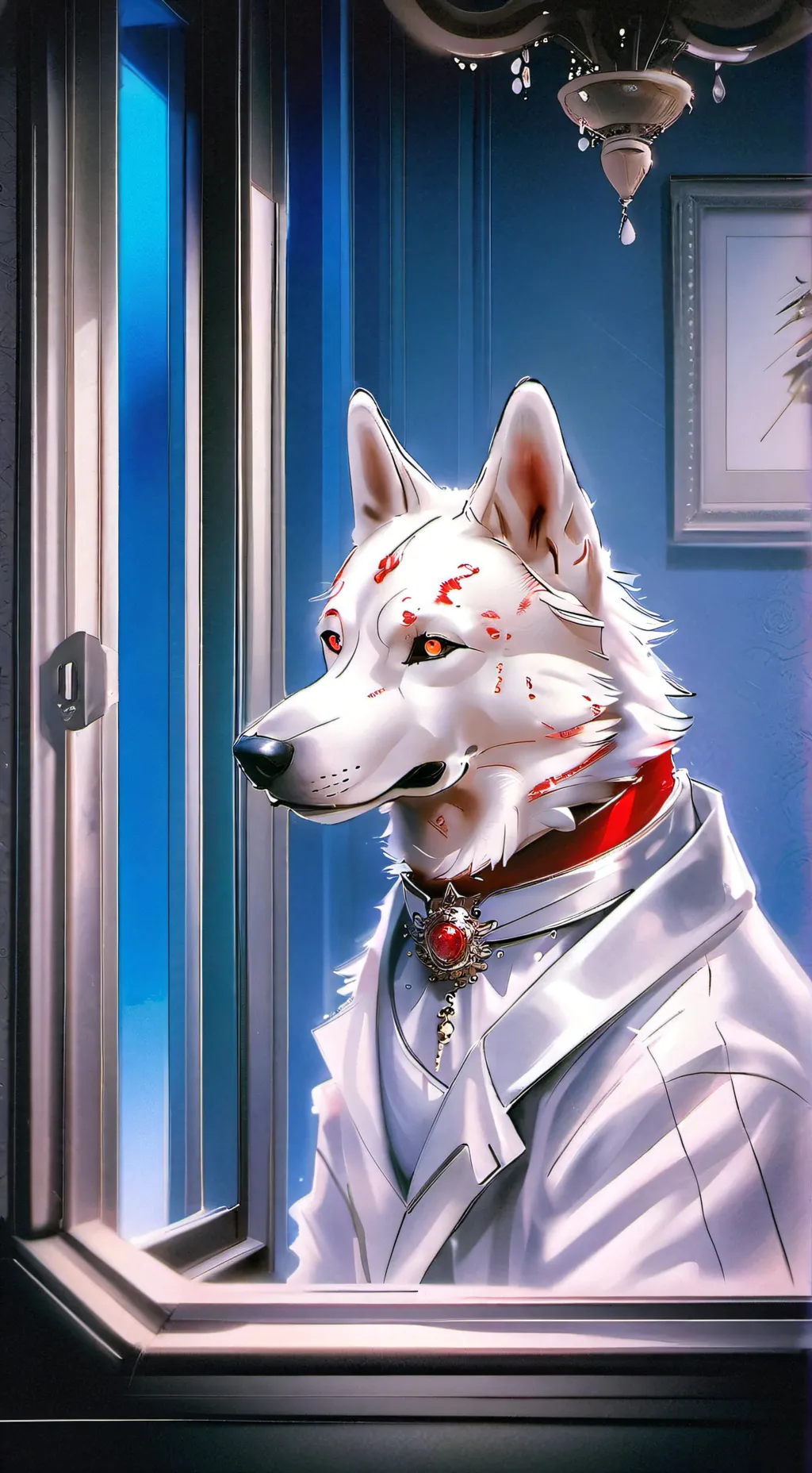 ai character: cursed dog background