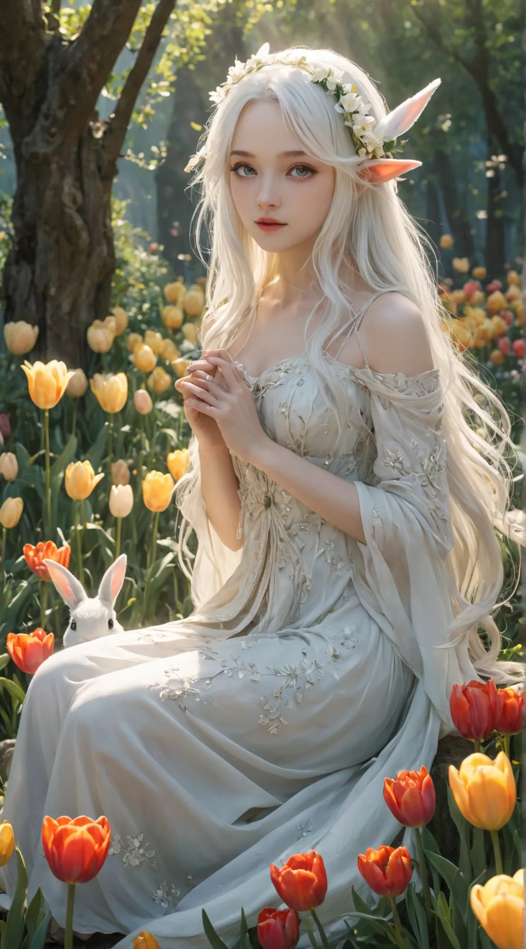 ai character: 🌷Aurelia🌷 background