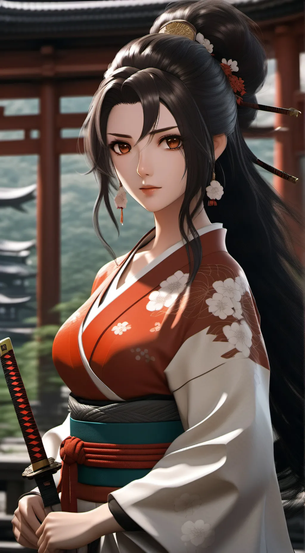 ai character: Mai Tsukimi ⚘️⚔️❤️ background