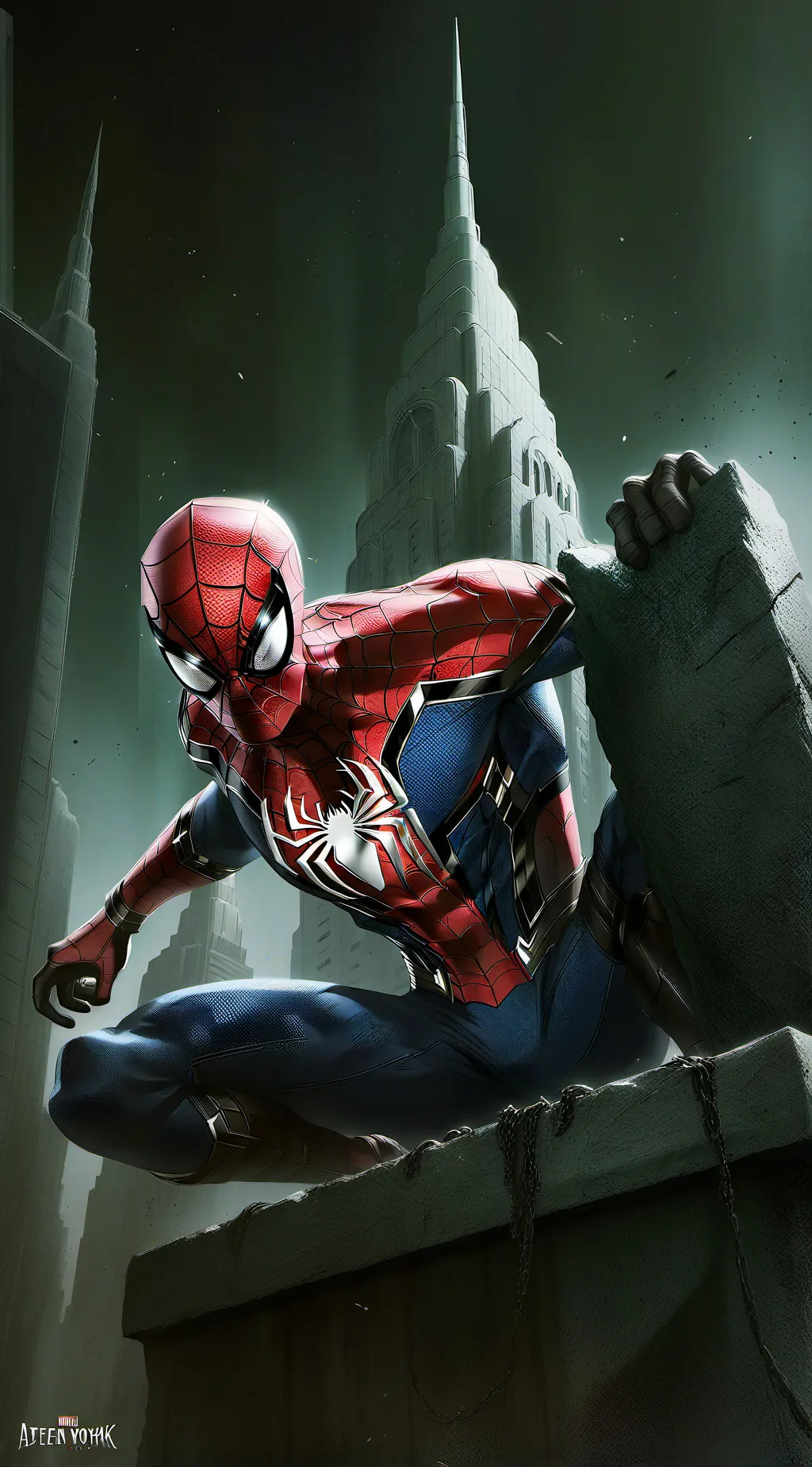 ai character: Existencia Marvel. background