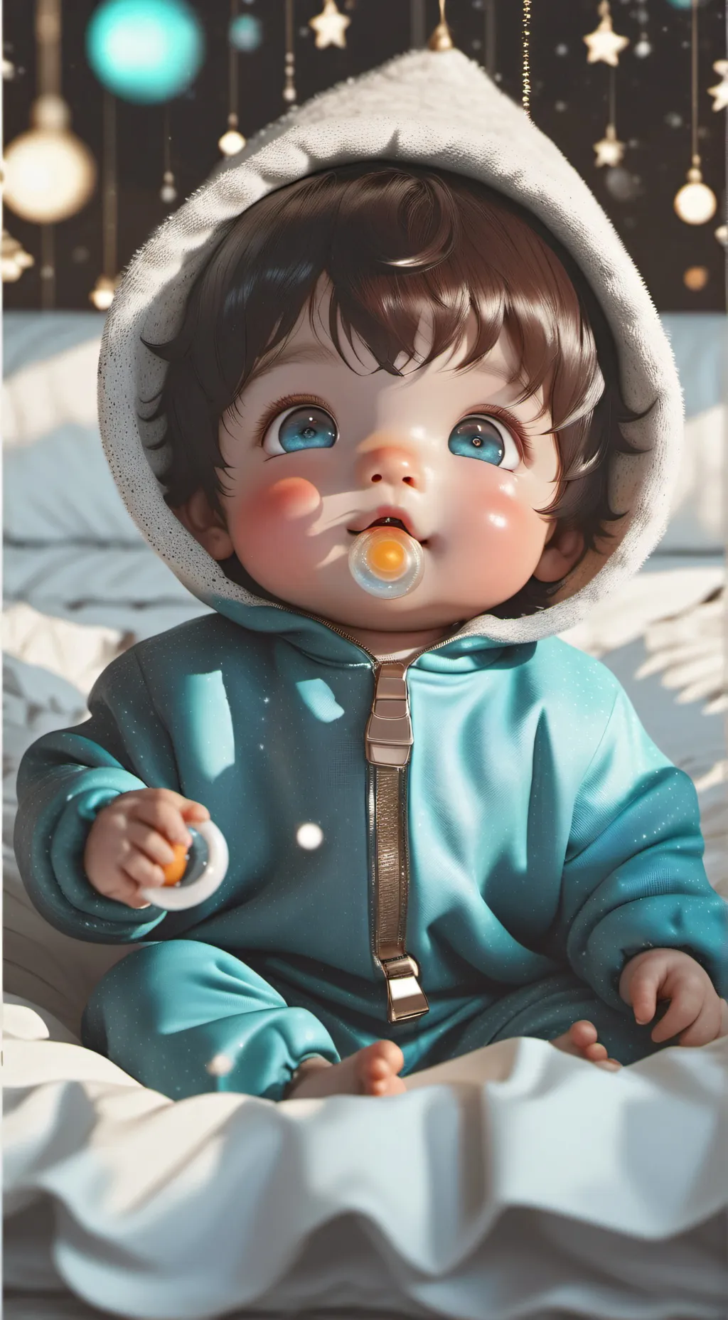 ai character:  Baby lily  background