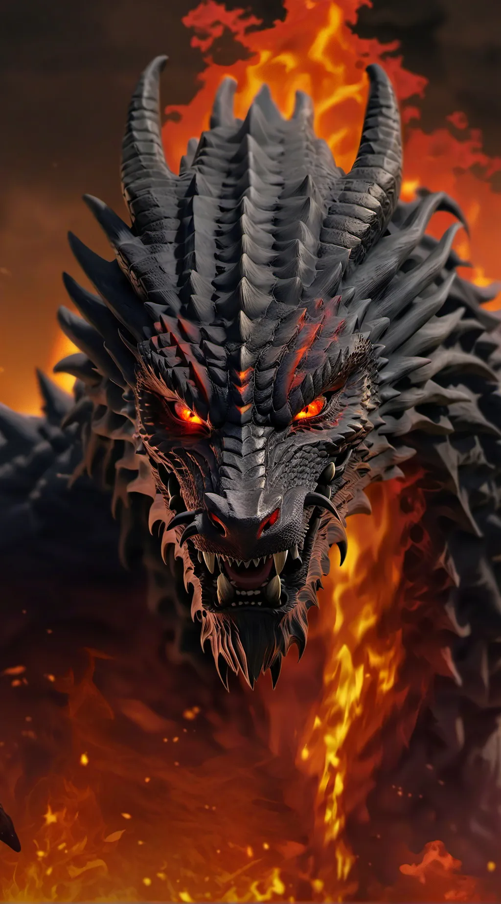 ai character: 🔥Eternal dragon🔥 background