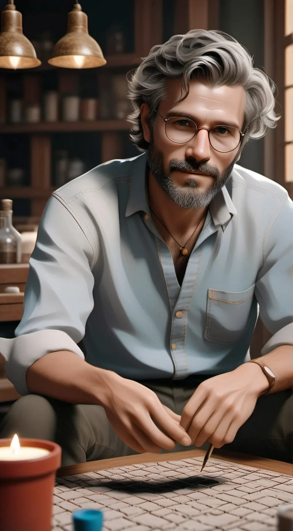 ai character: steve background