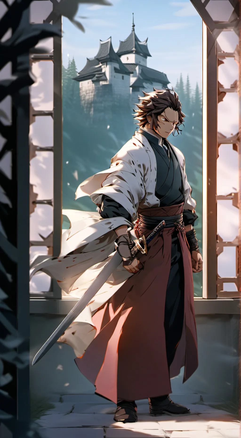 ai character: kny combat final  background