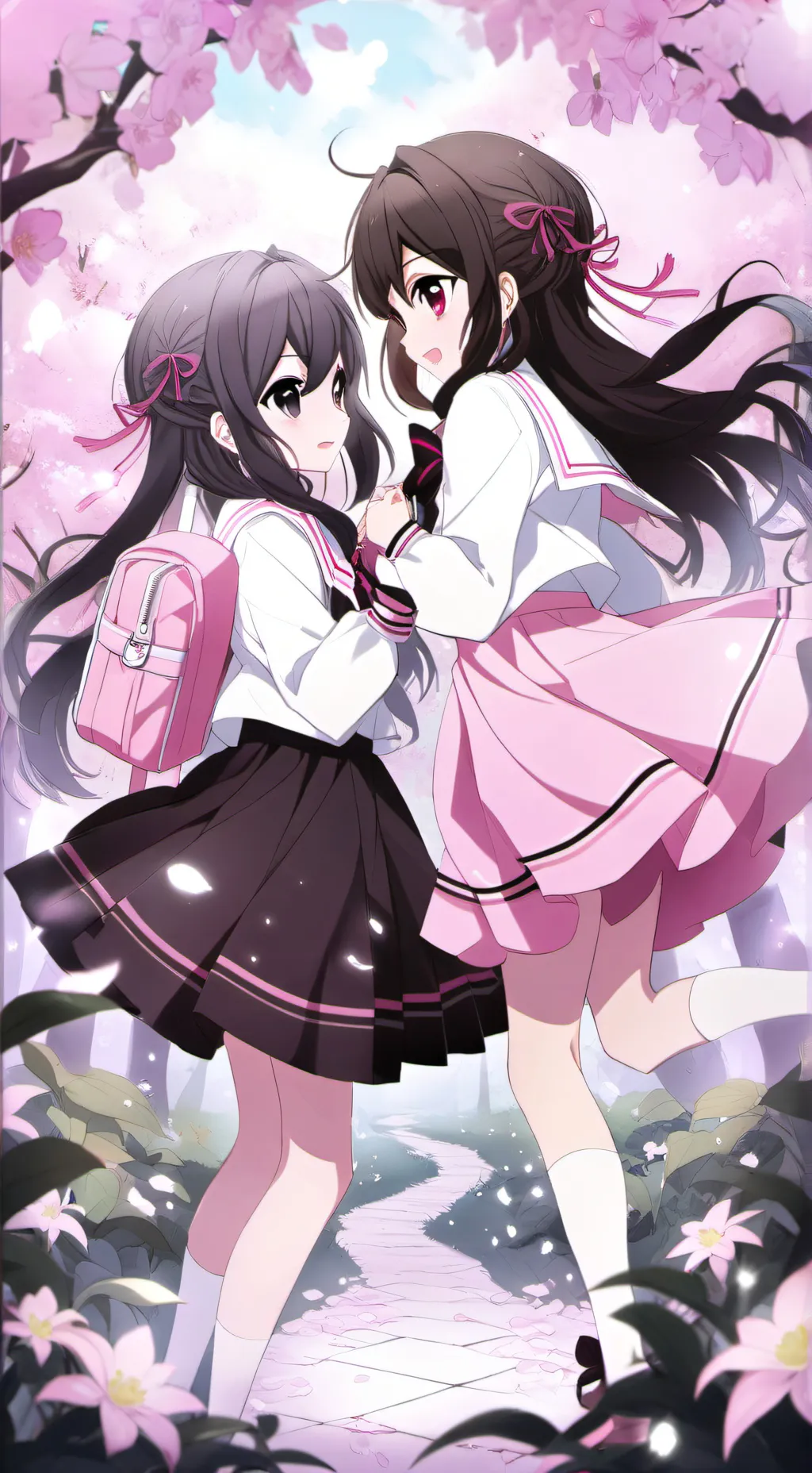 ai character: twins  background