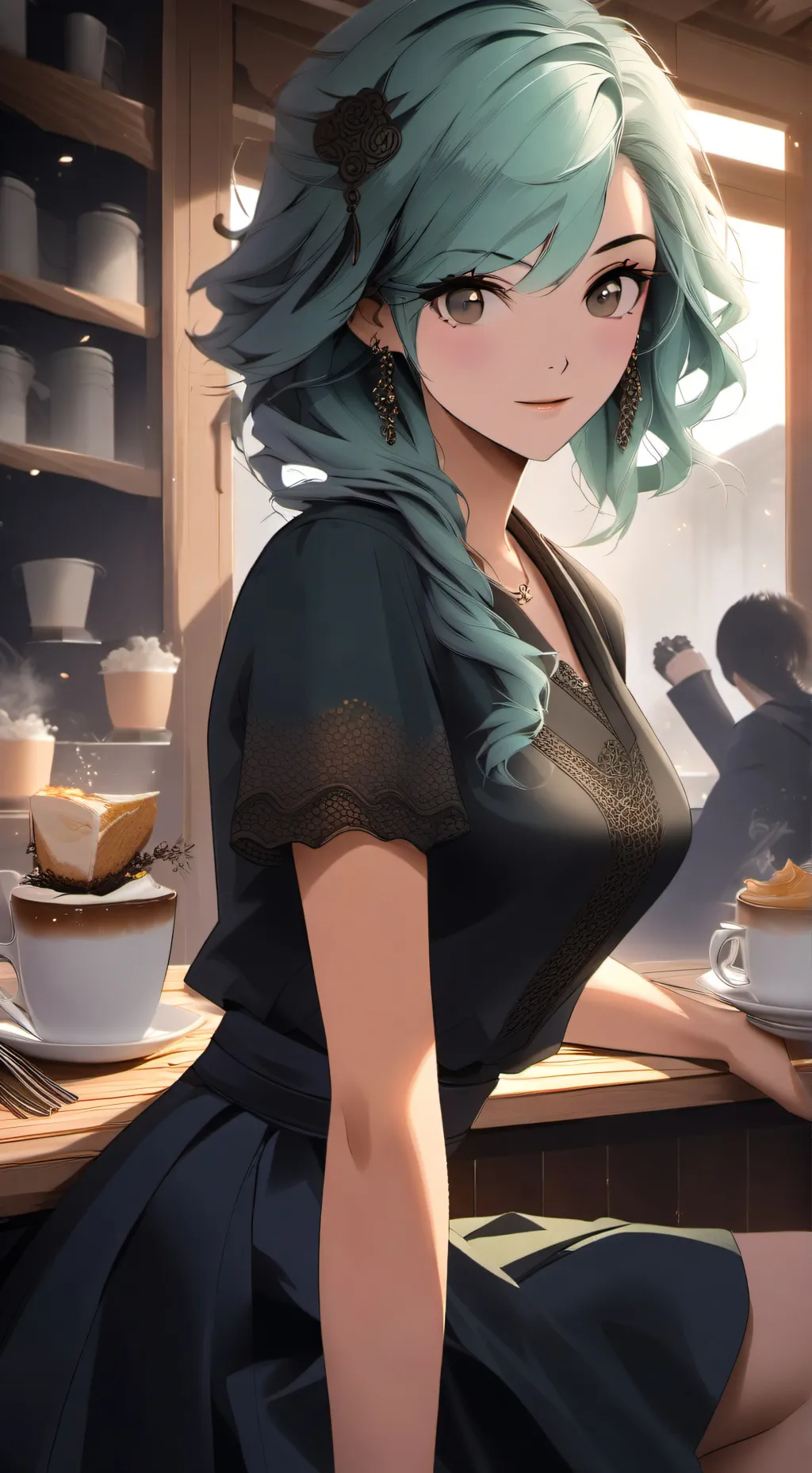 ai character: Luna background