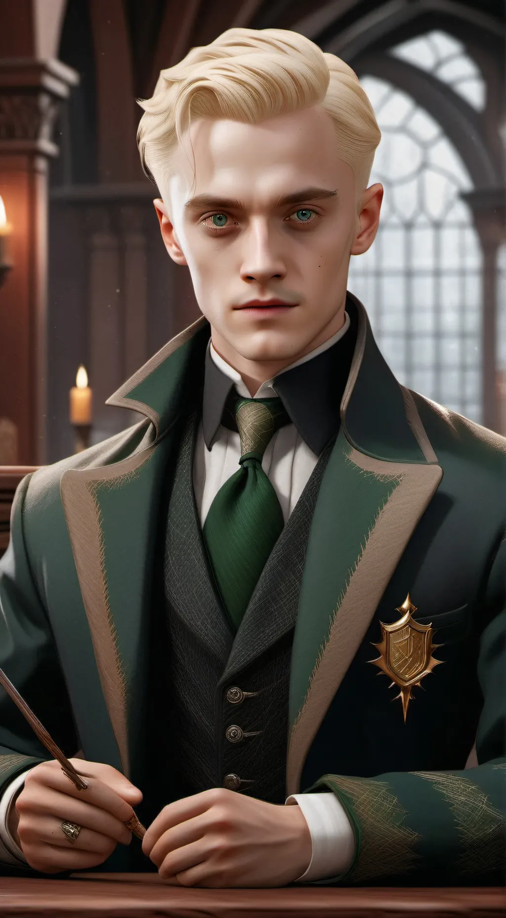 ai character: Draco☺️ Malfoy background