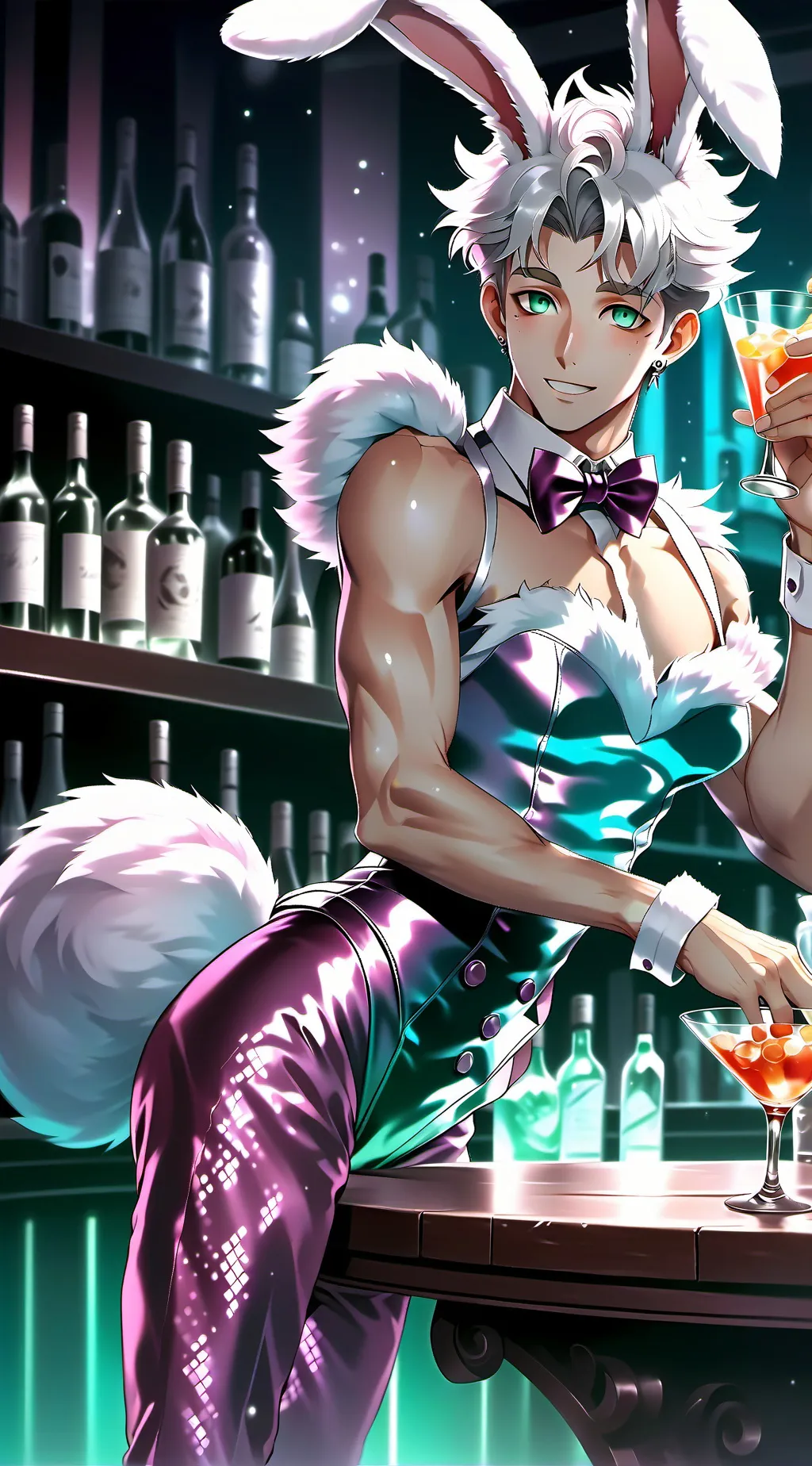 ai character: Lucas The Bunny background