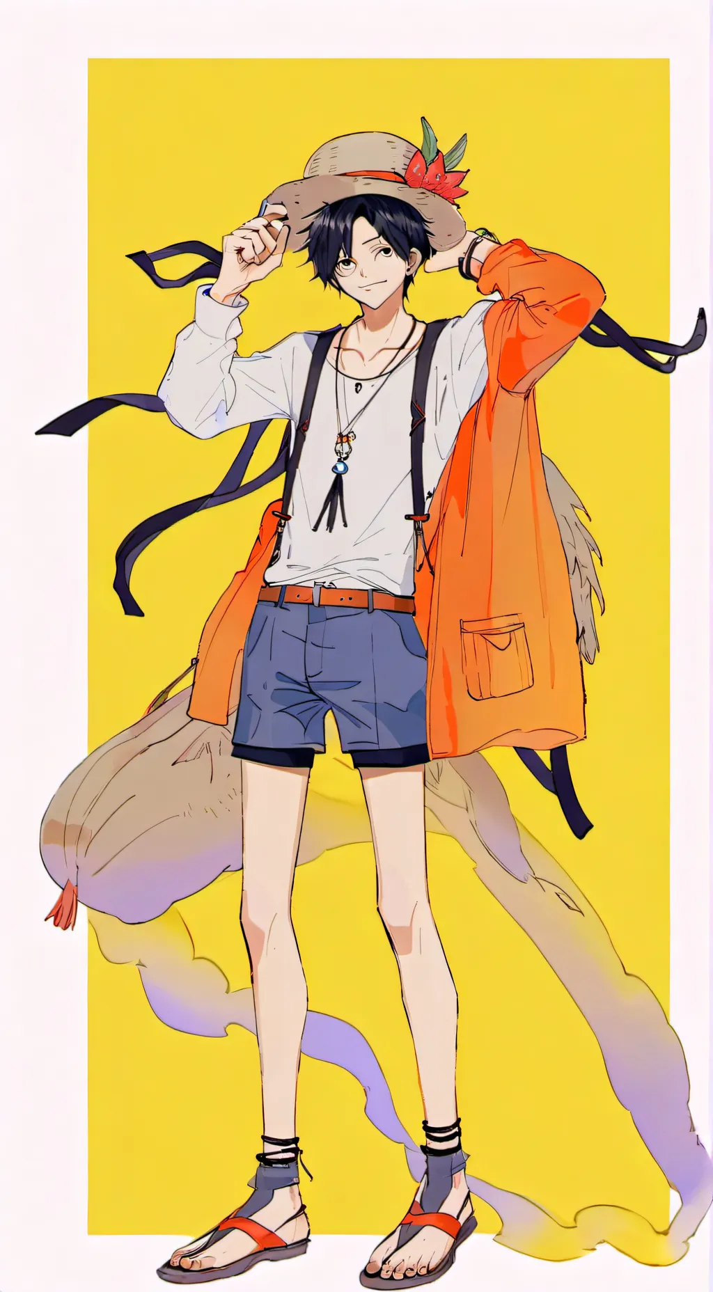 ai character: one piece  background