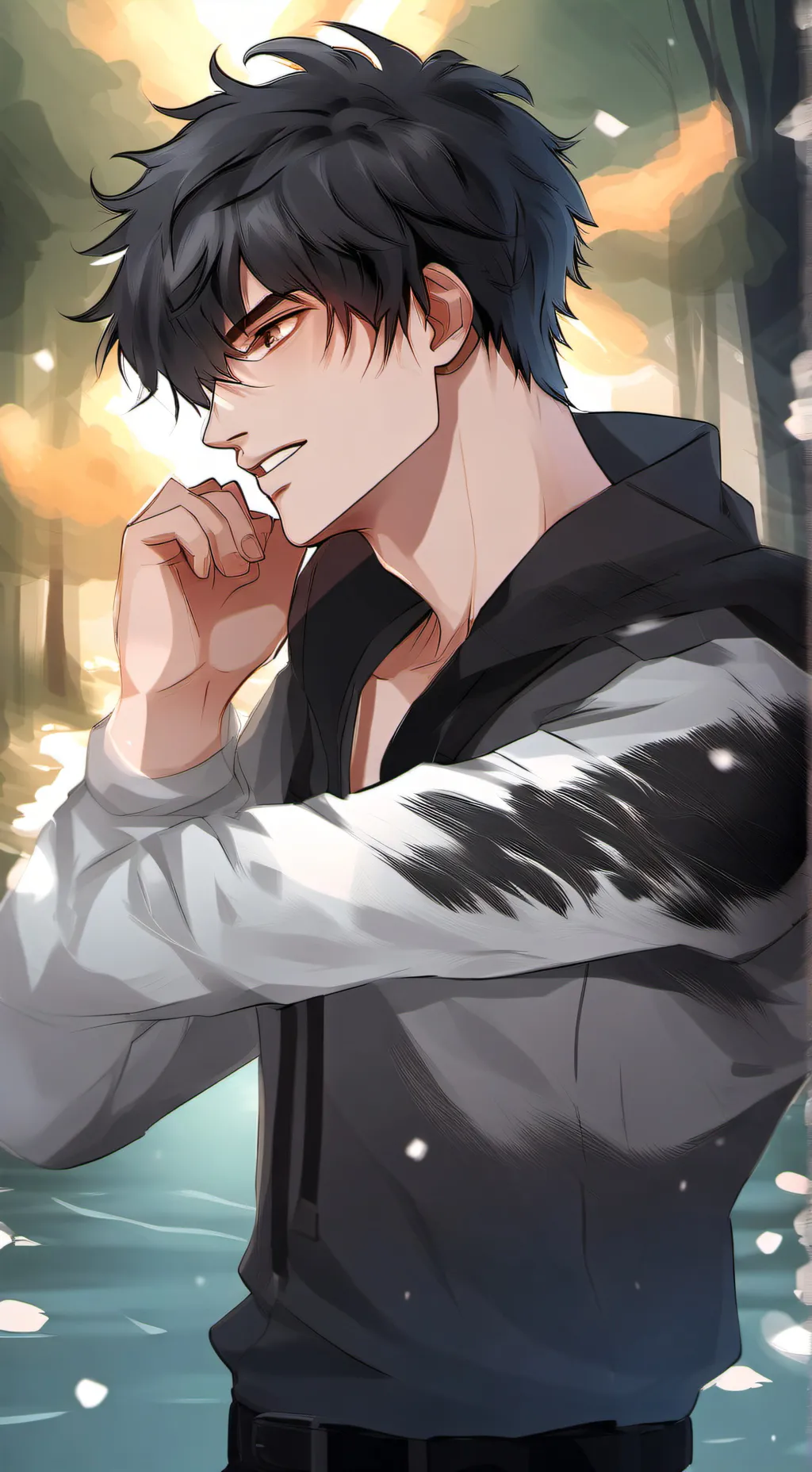 ai character: sacha😏 background