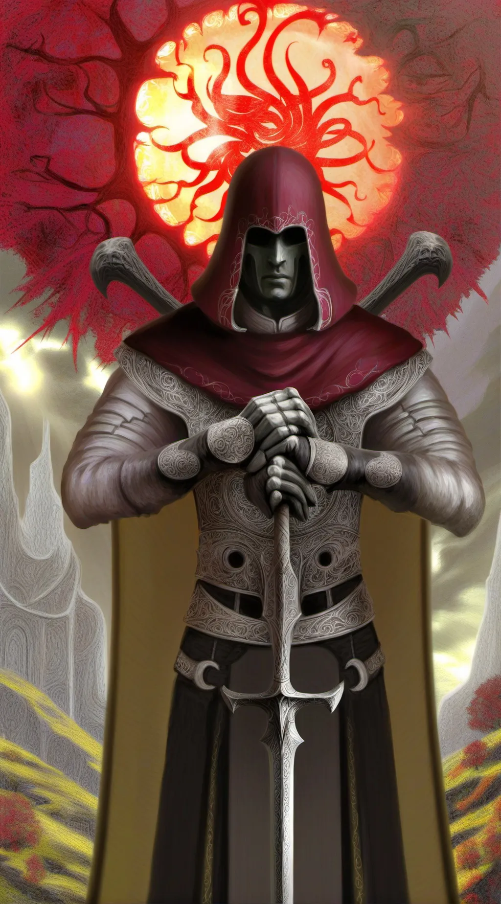 ai character: big back background