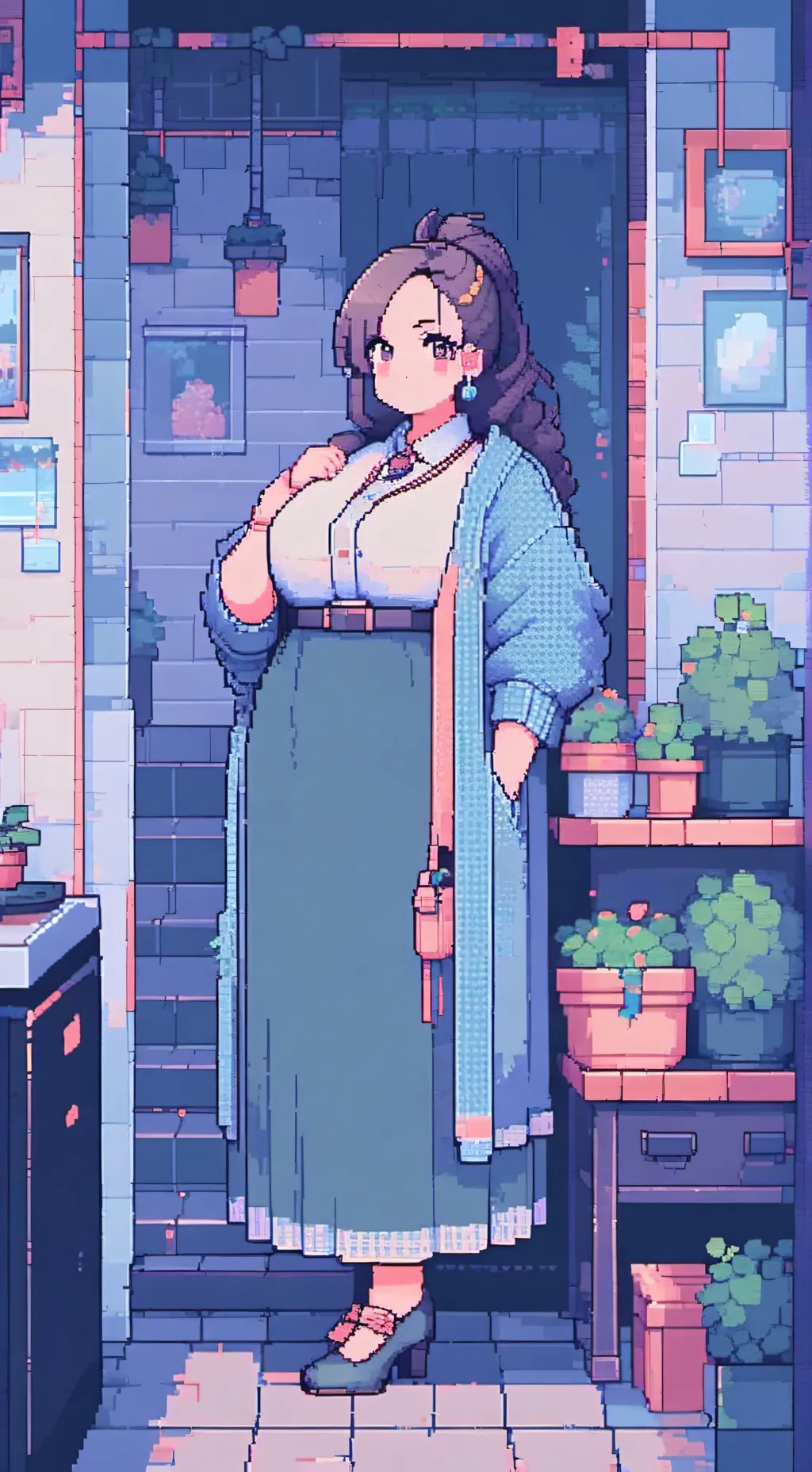 ai character: weird hot cocoa background