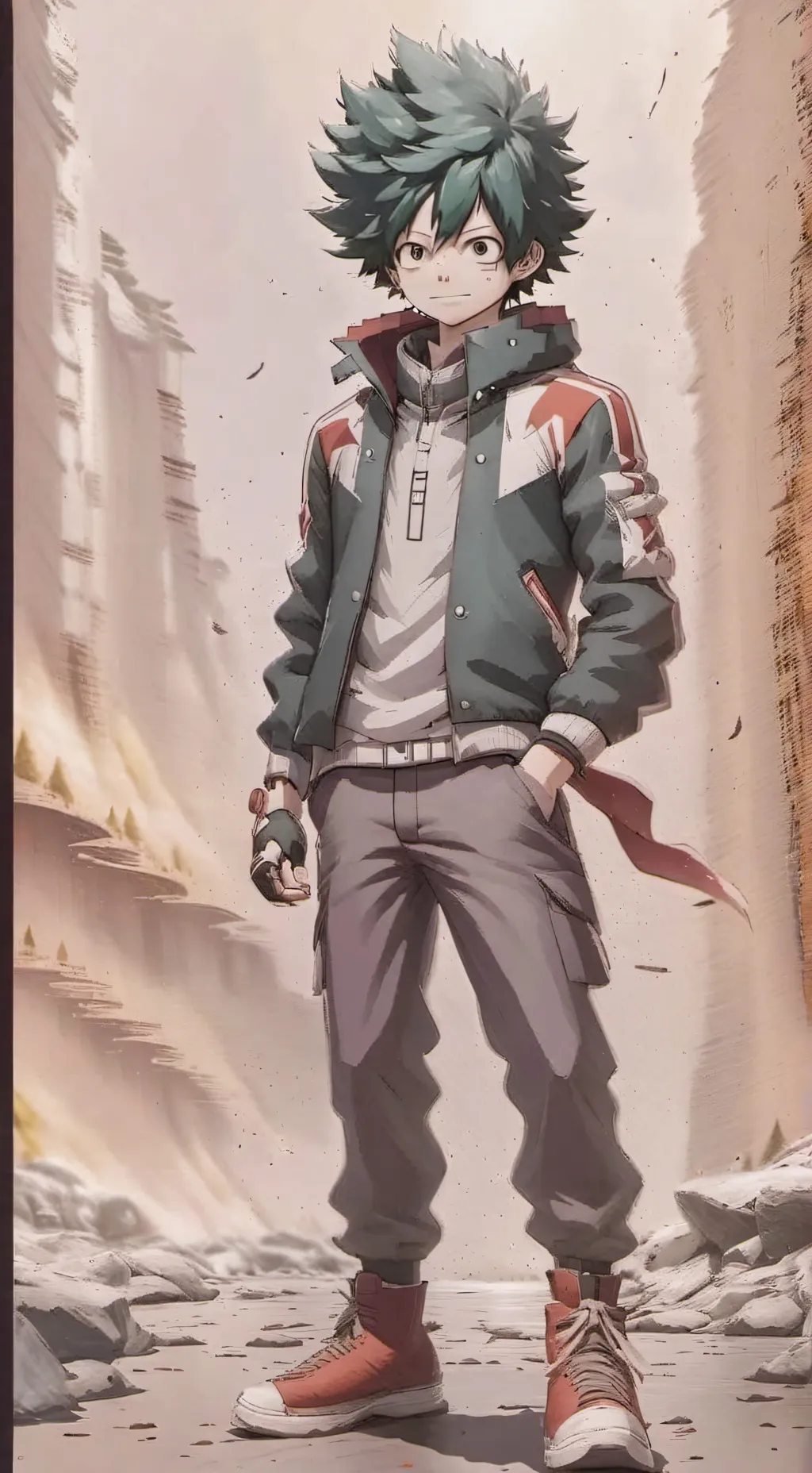 ai character: deku mha background