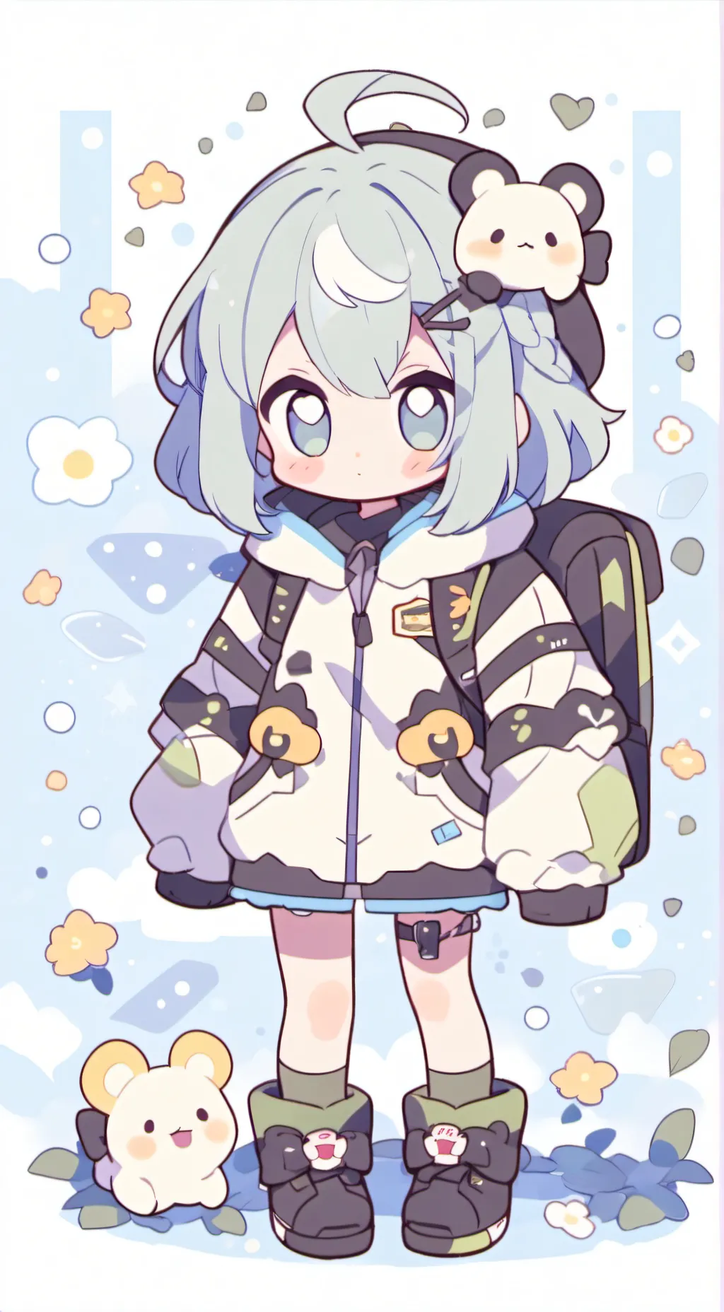 ai character: Гигл background