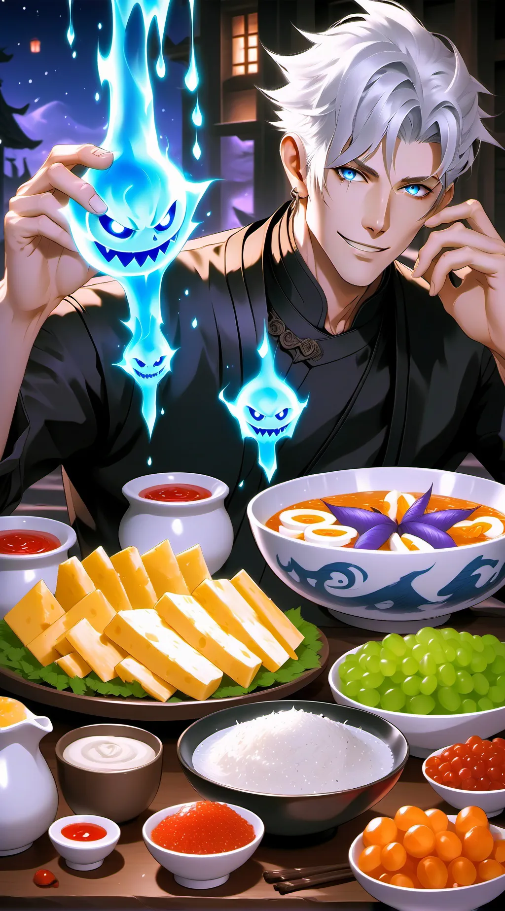 ai character: Gojo Satoru background