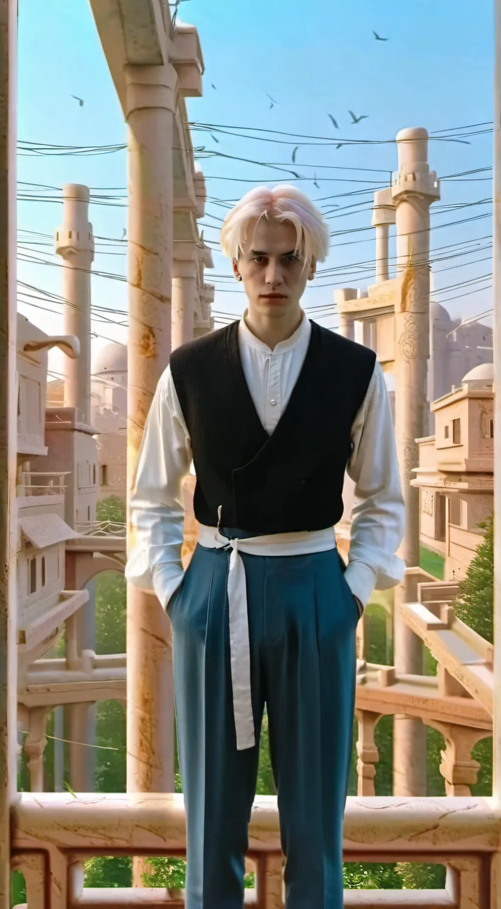 ai character: Давид background