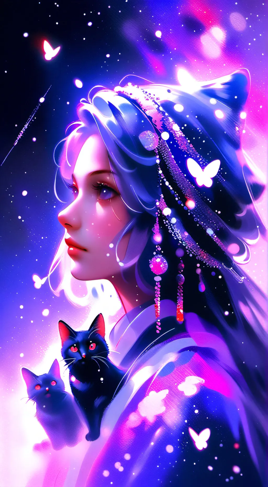 ai character: Luna background