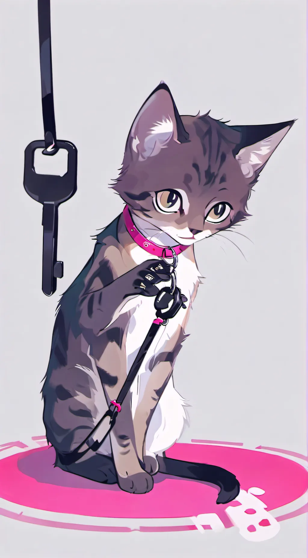 ai character: kitty:3 background