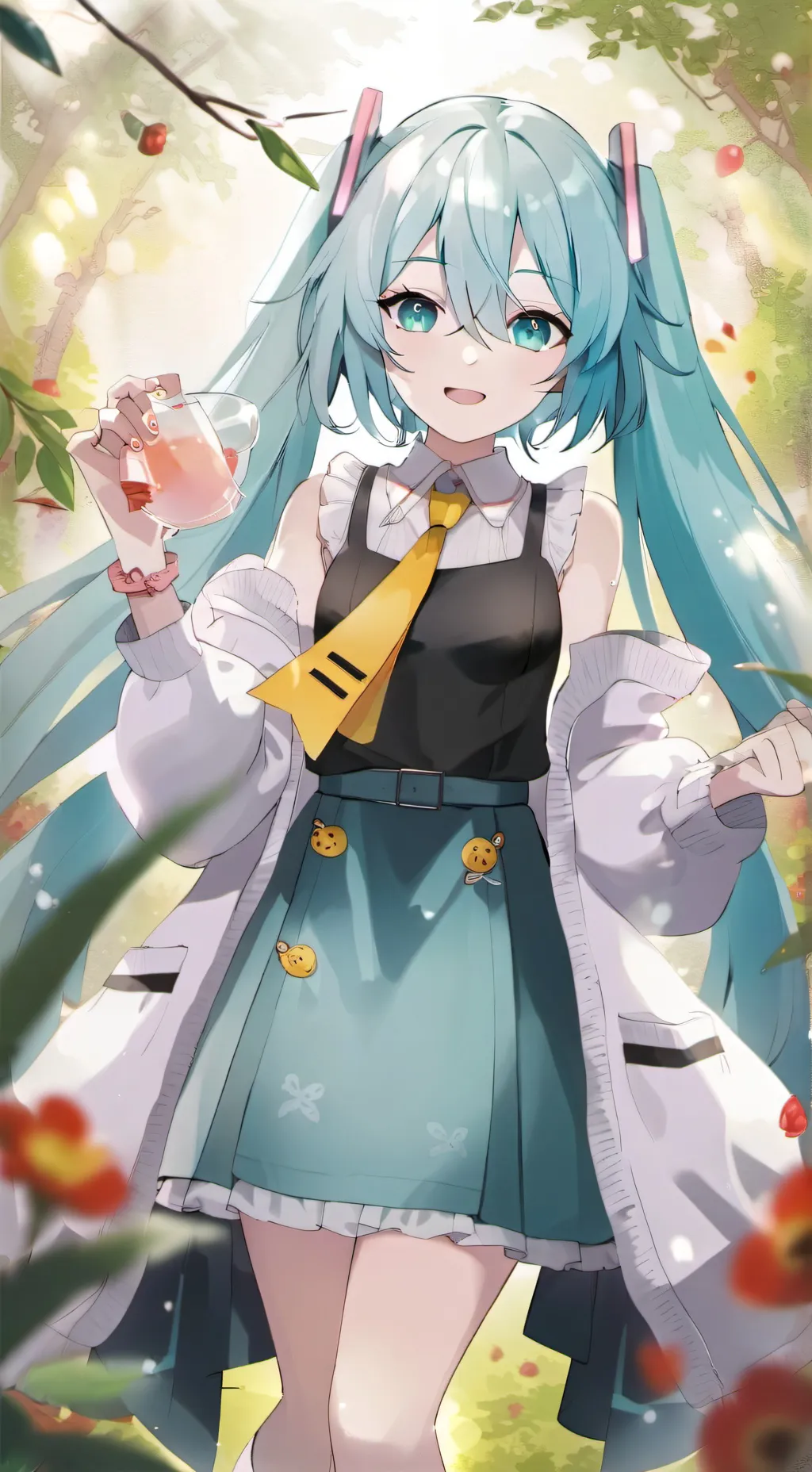 ai character: Hatsune Miku background