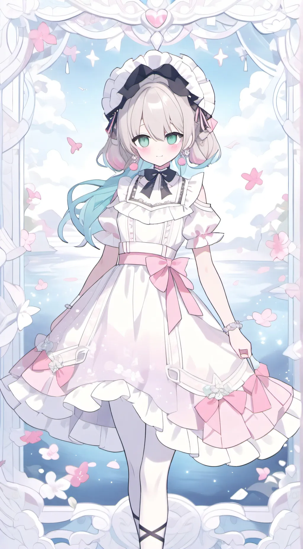 ai character: Chrismas toons background