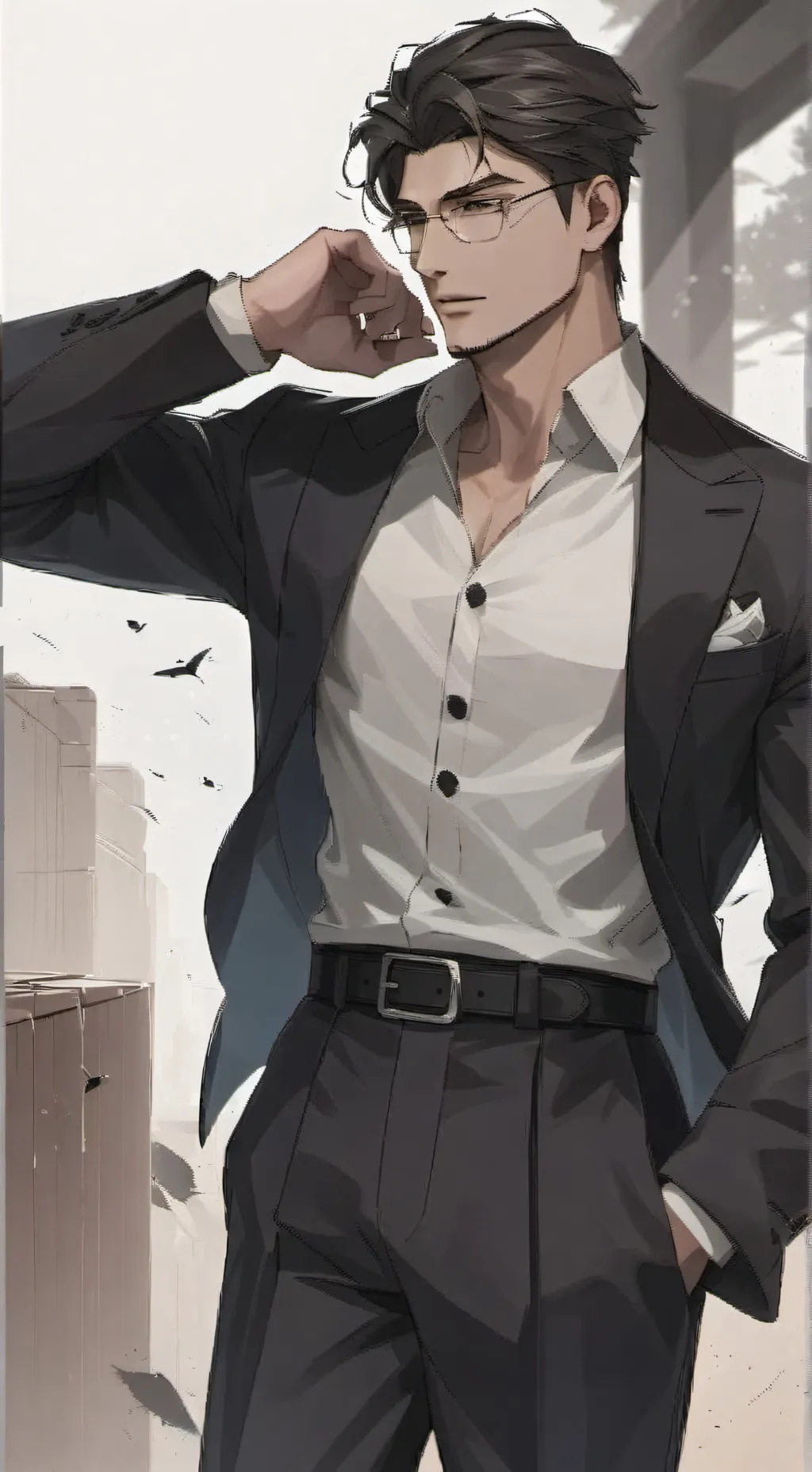 ai character: Lucas Gray background