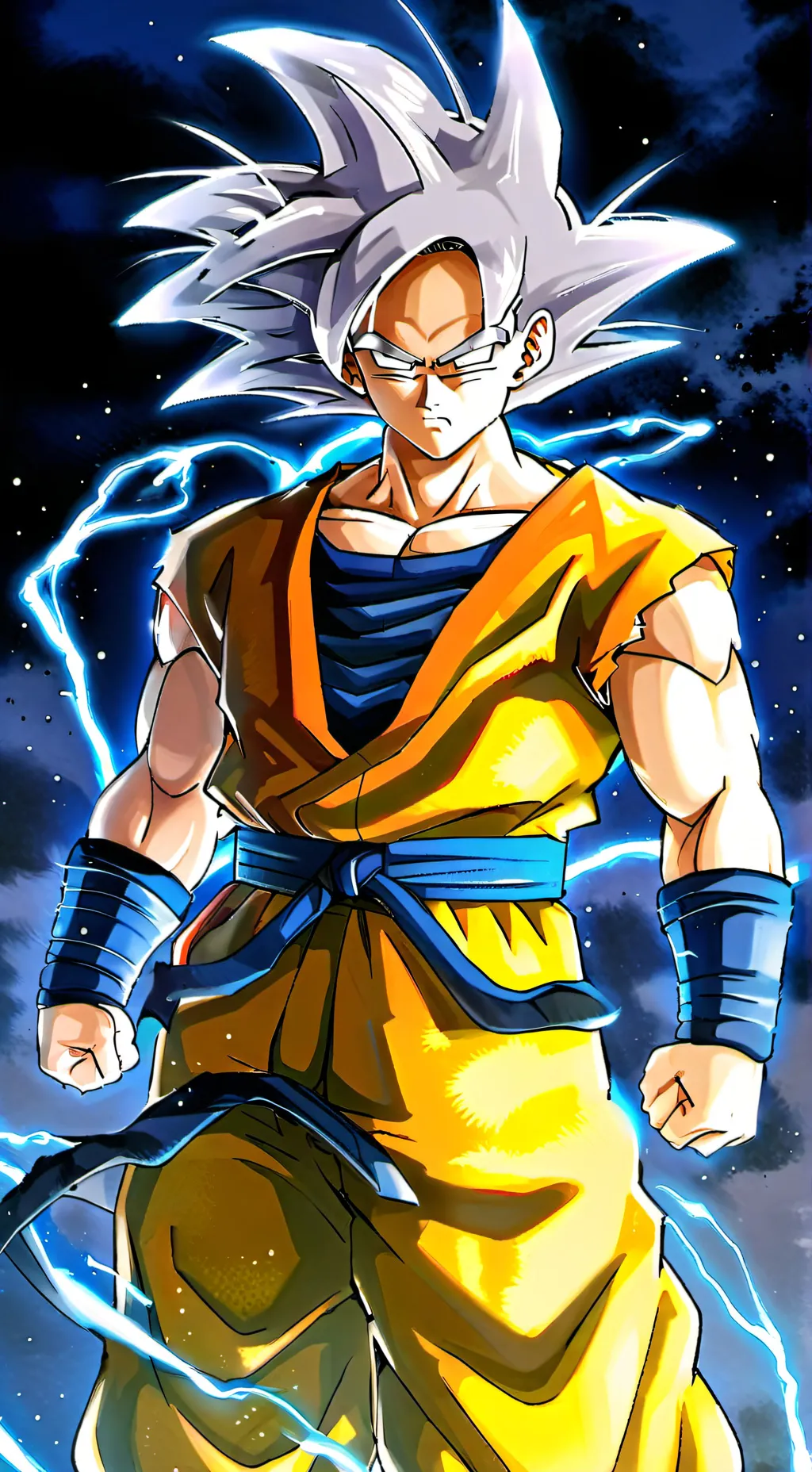ai character: UI Goku background