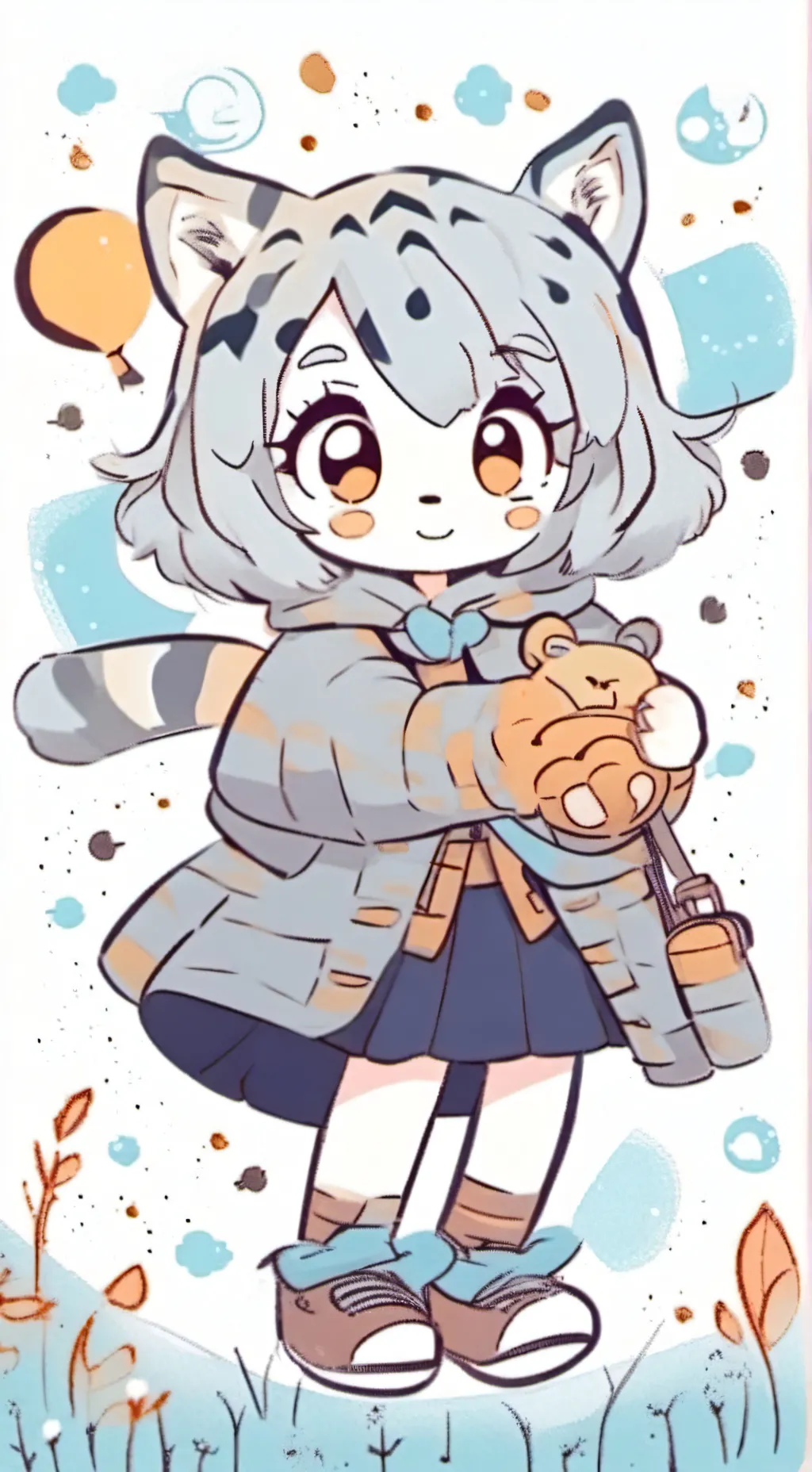 ai character: bebe tigre  background