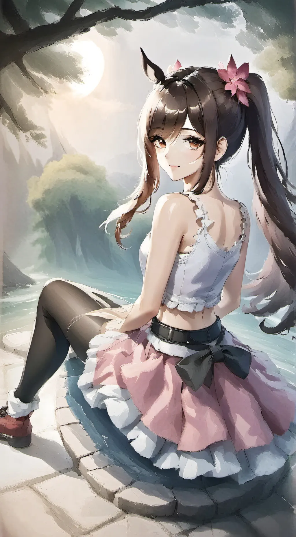 ai character: Rei Sakura background