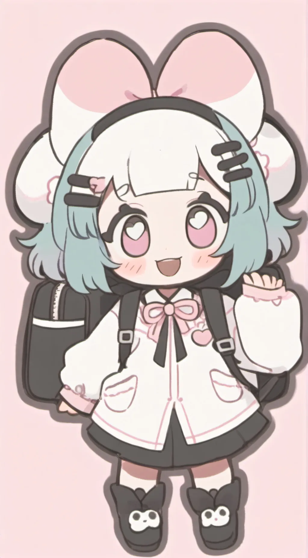 ai character: fossilclean background