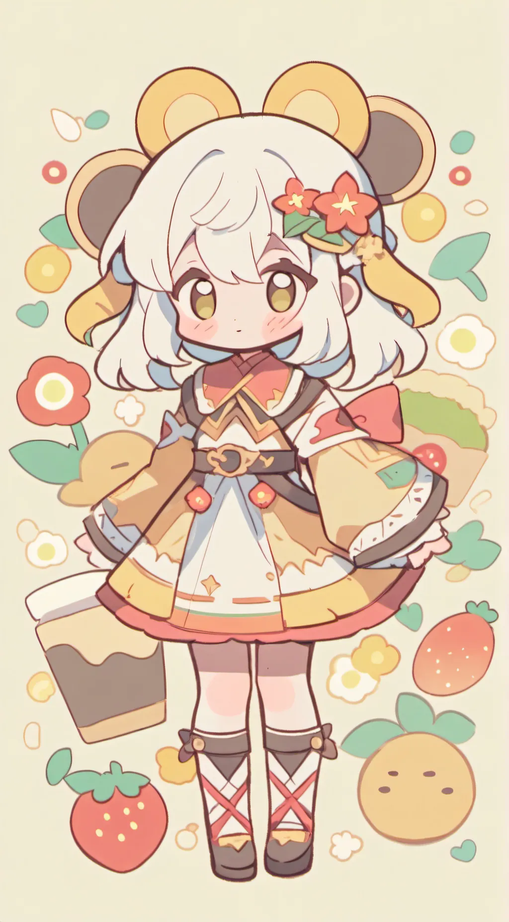 ai character: ! kay!  background