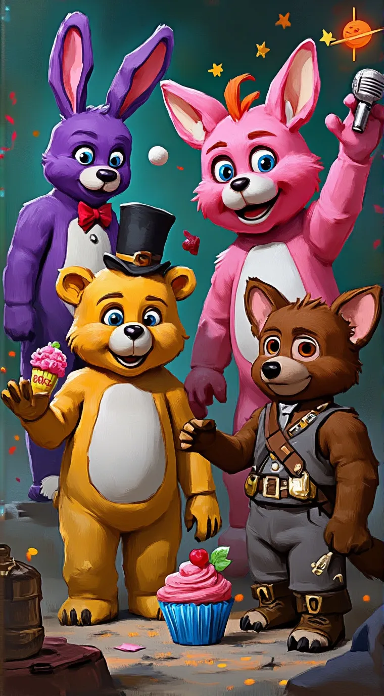 ai character: FNAF 1 background