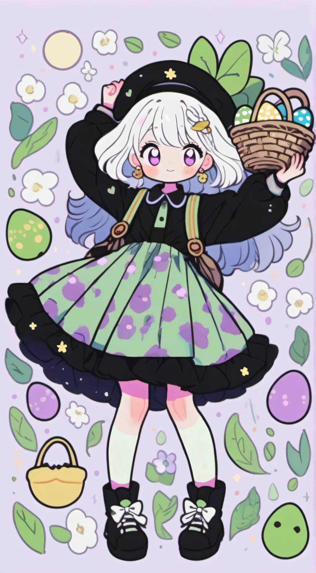 ai character: 🐰 Пасха 🐰 background