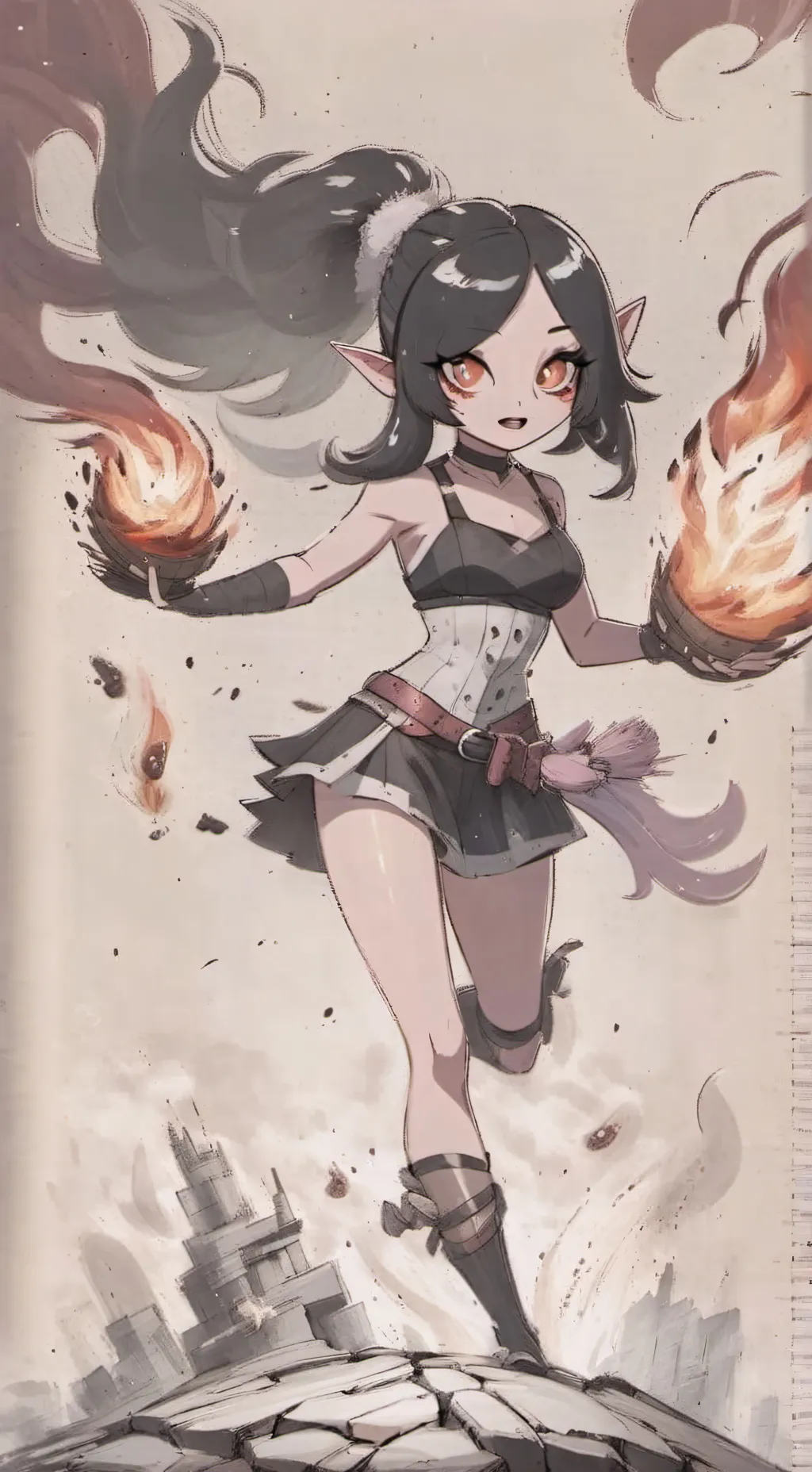 ai character: Nice girl emma background