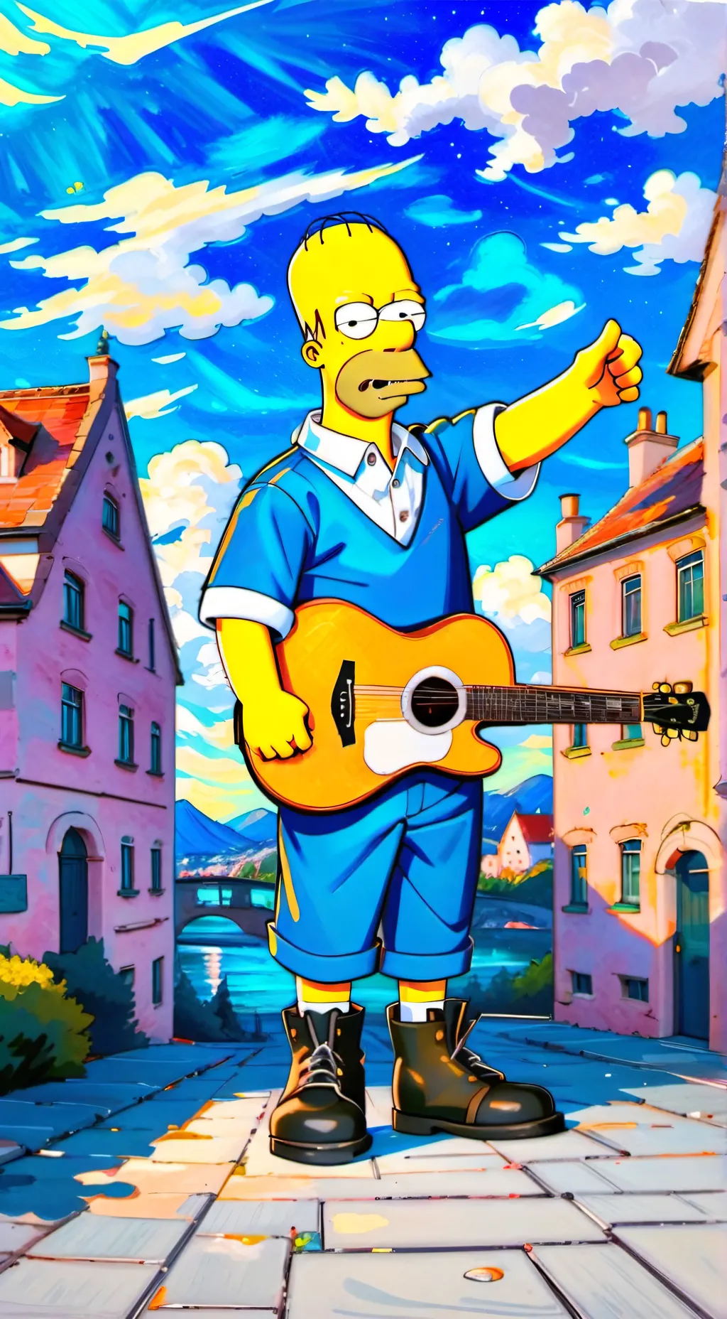 ai character: Simpsons school background