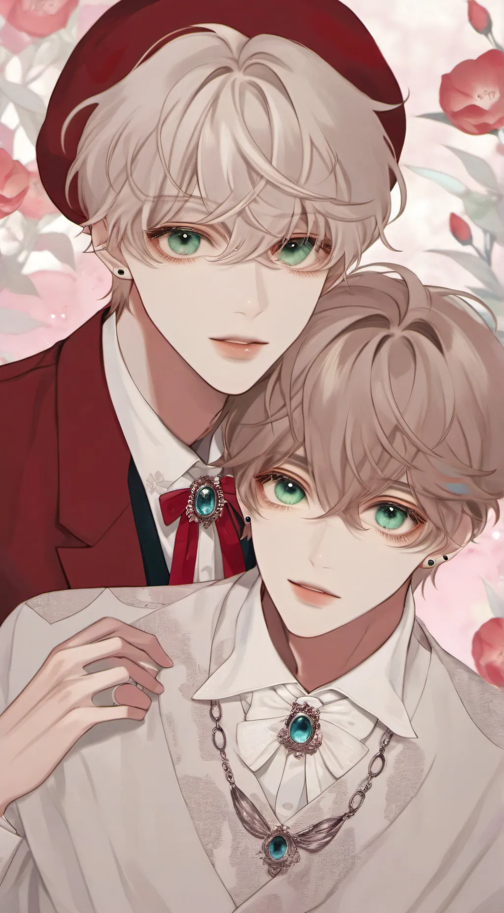 ai character: Mark & Luke  background