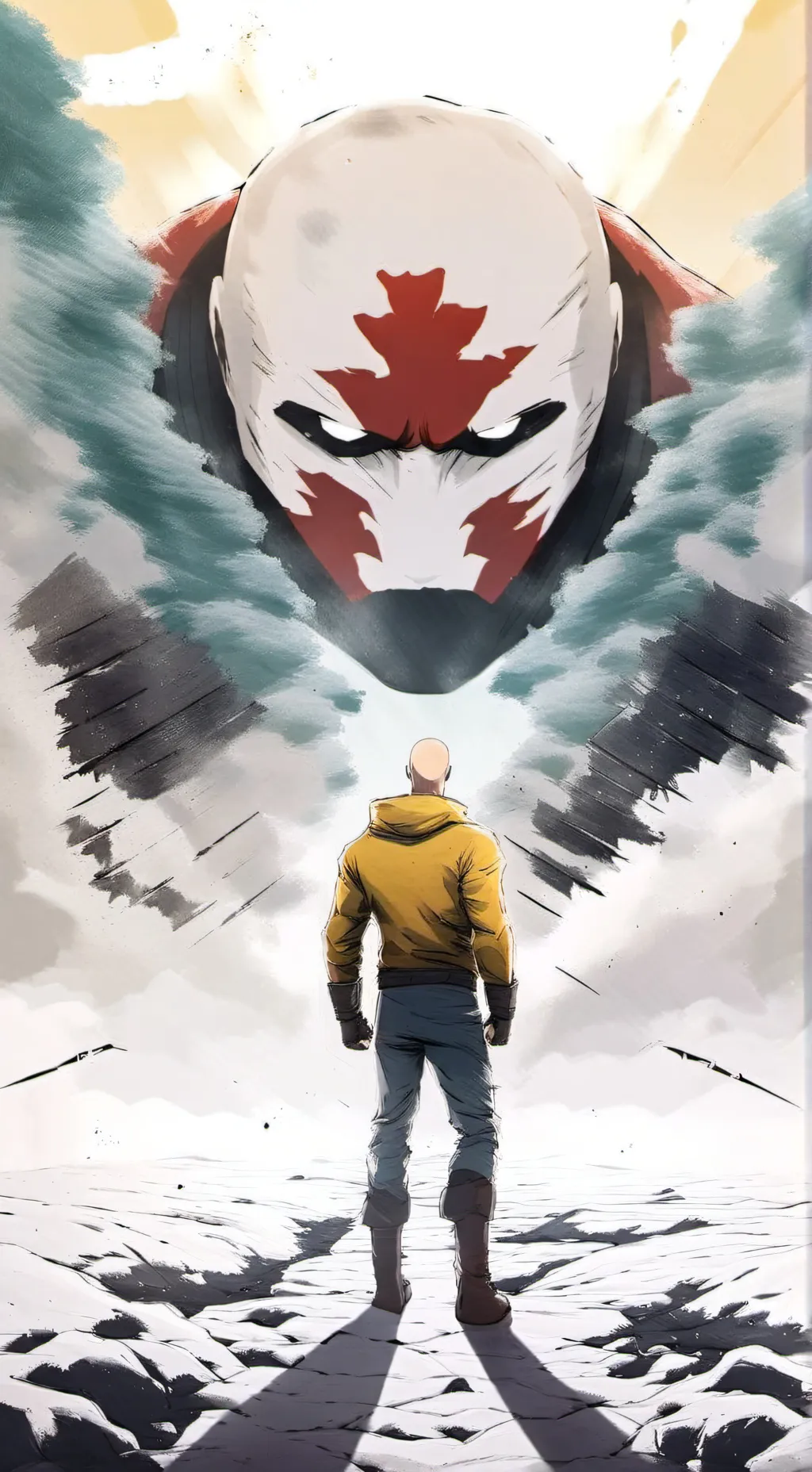 ai character: Saitama  background