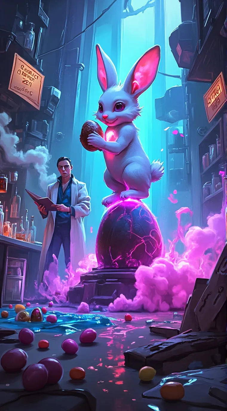 ai character: Project: Easter background