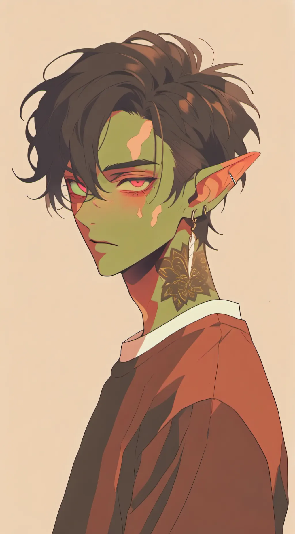 ai character: Zero  background