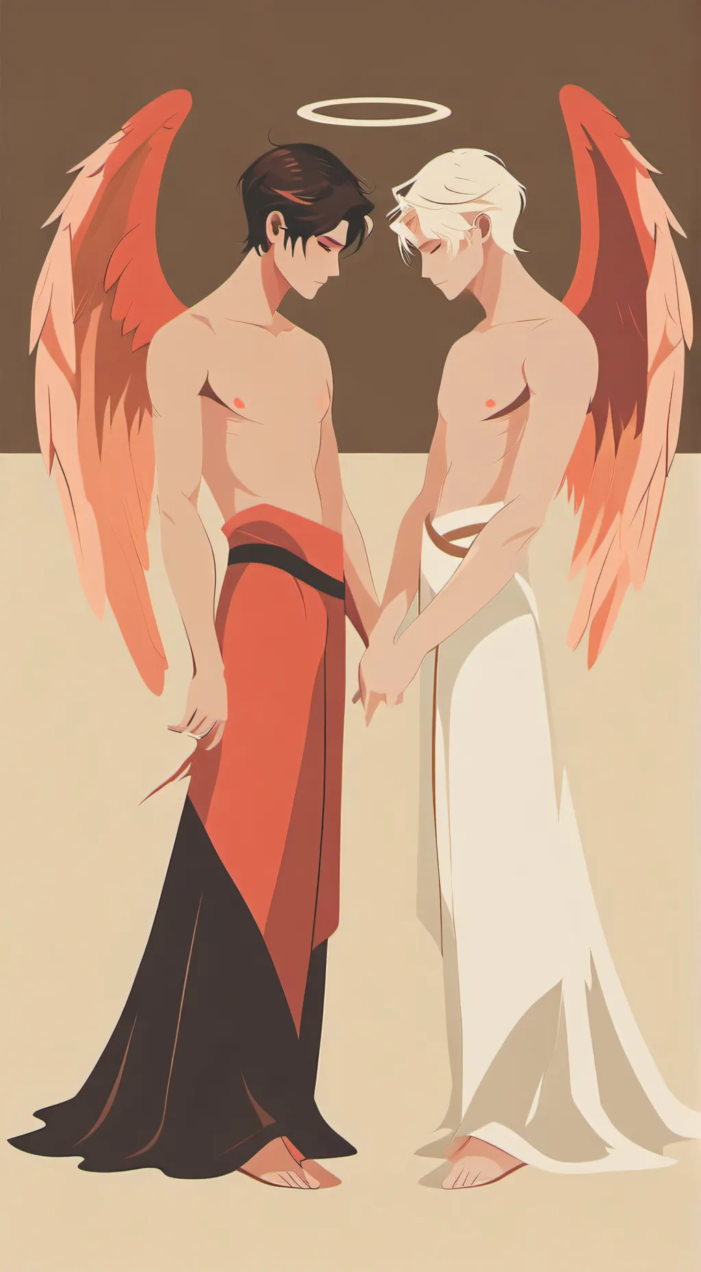 ai character: •Angle @ demon • background