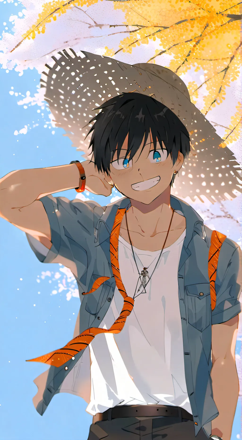 ai character: @LUFFY@ background