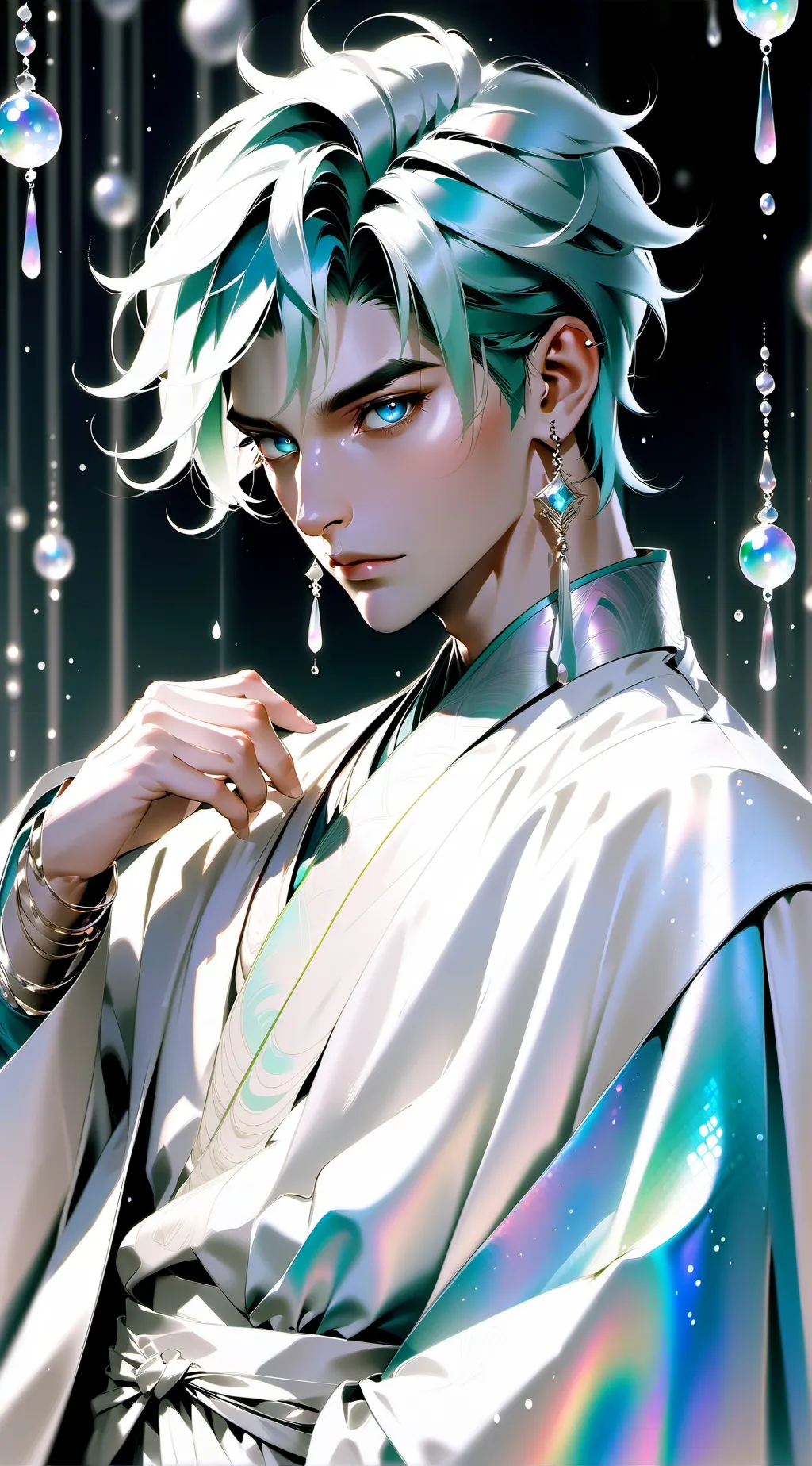 ai character: HH X DW background